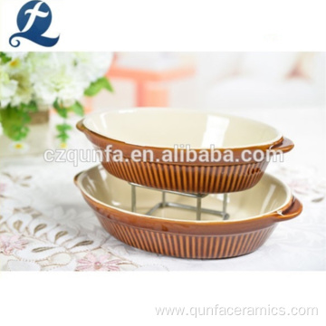 Superior Texture High Gloss Nontoxic Ceramic Ovenware